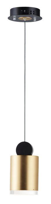 ET2 E20862-75BKGLD LED Pendant, Black / Gold
