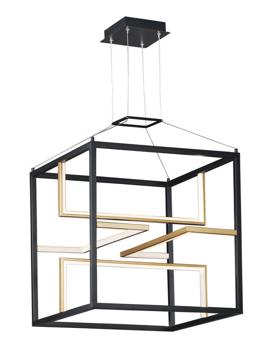 ET2 E21224-BKGLD LED Pendant, Black / Gold