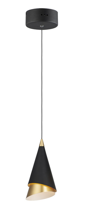 ET2 E21441-BKMG LED Mini Pendant, Black / Metallic Gold