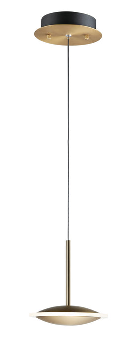 ET2 E21541-90BKGLD LED Mini Pendant, Black / Gold