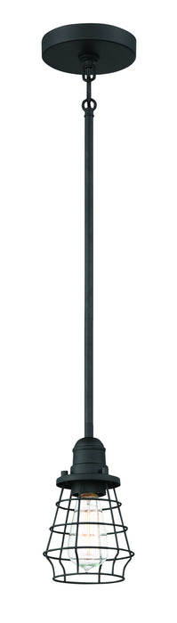 Craftmade 50691-FB One Light Mini Pendant, Flat Black