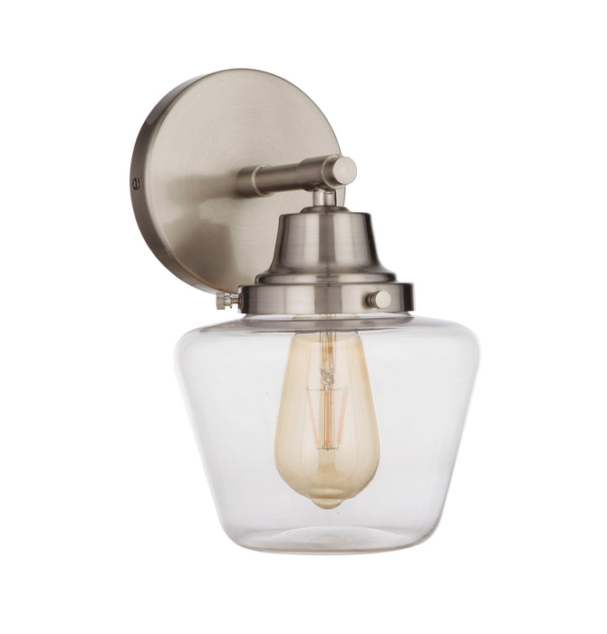 Craftmade 19507BNK1 One Light Wall Sconce, Brushed Polished Nickel