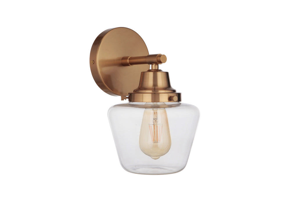 Craftmade 19507SB1 One Light Wall Sconce, Satin Brass