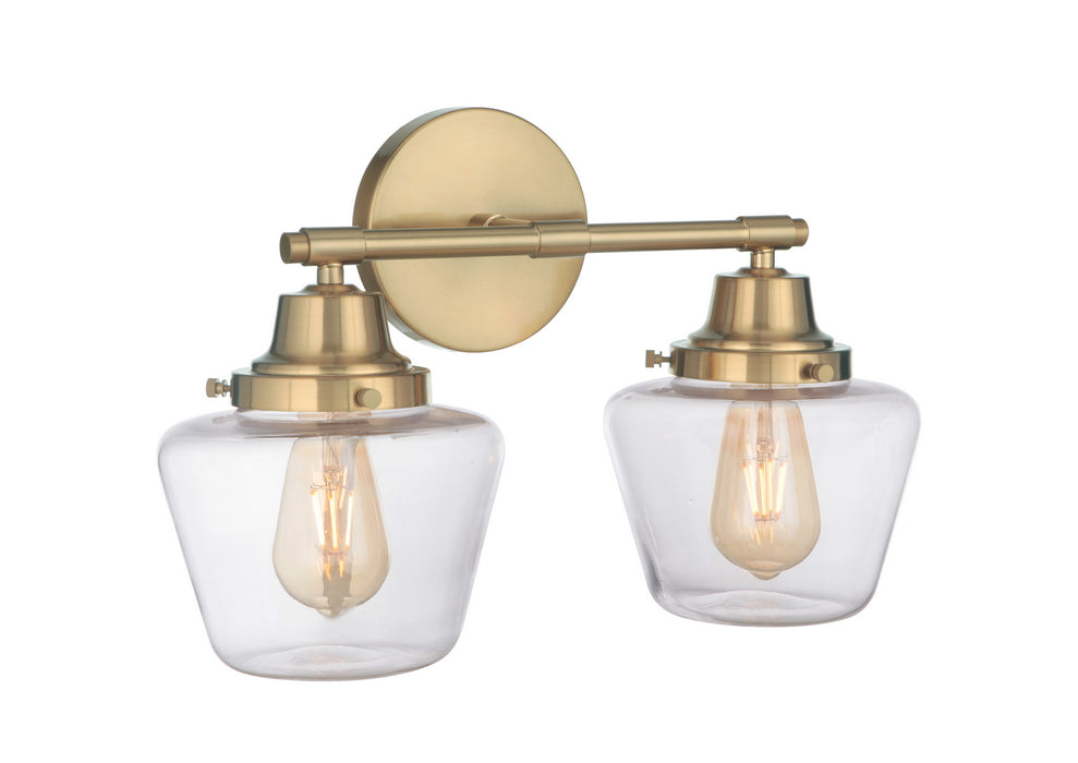 Craftmade 19518SB2 Two Light Vanity, Satin Brass