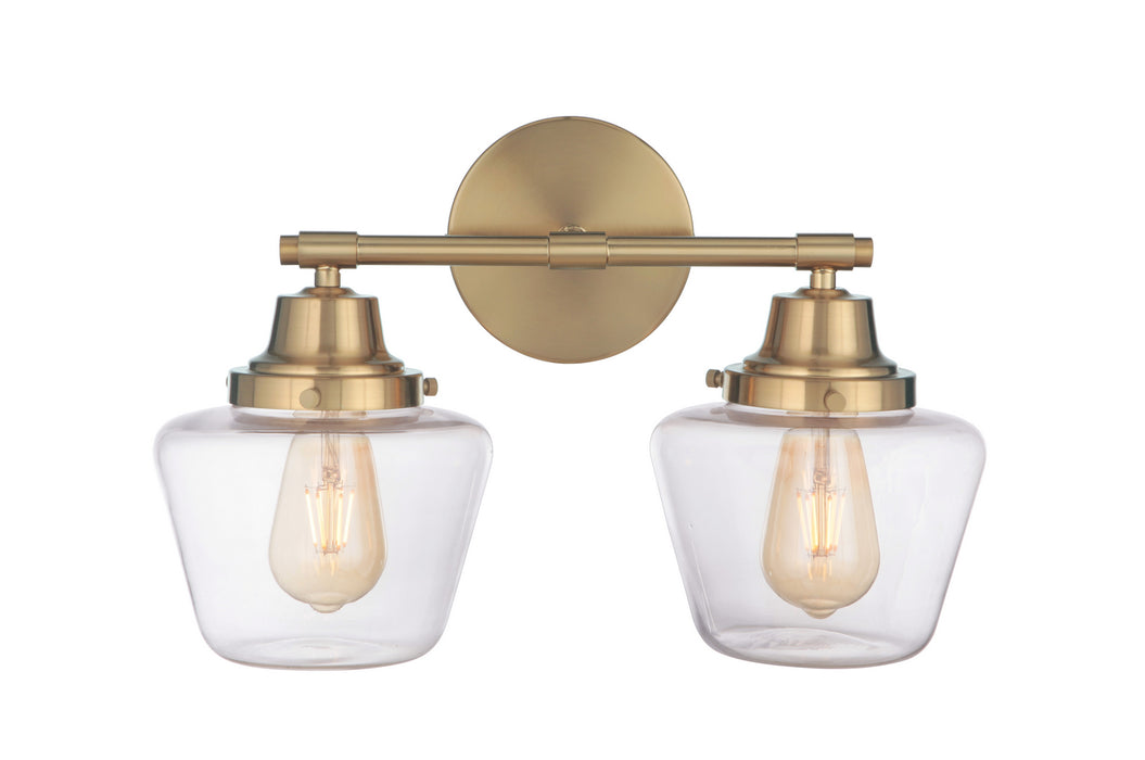 Craftmade 19518SB2 Two Light Vanity, Satin Brass