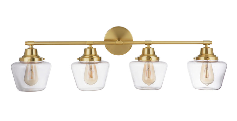 Craftmade 19538SB4 Four Light Vanity, Satin Brass