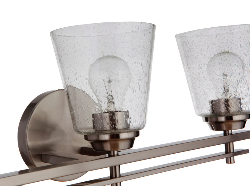 Craftmade 19624BNK3 Three Light Vanity, Brushed Polished Nickel