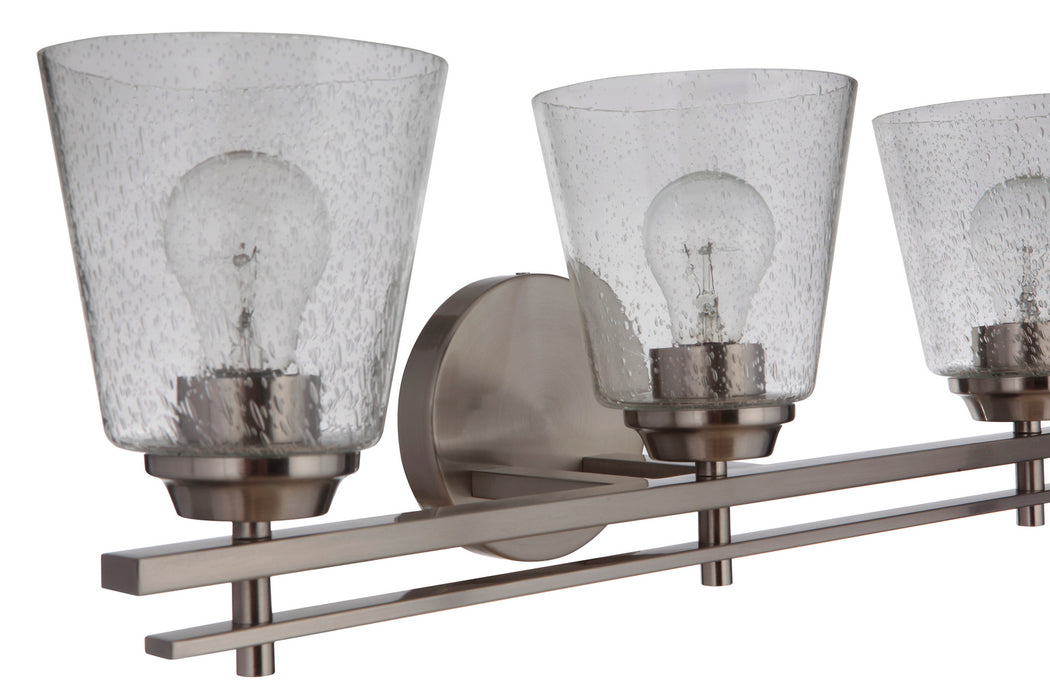 Craftmade 19624BNK3 Three Light Vanity, Brushed Polished Nickel
