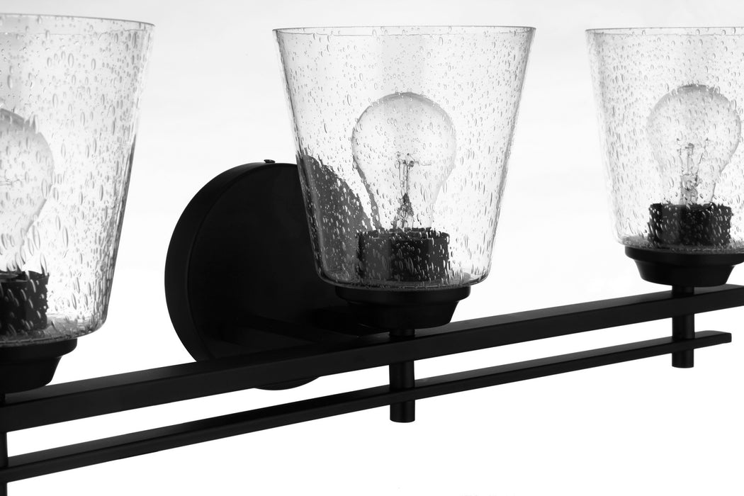 Craftmade 19624FB3 Three Light Vanity, Flat Black