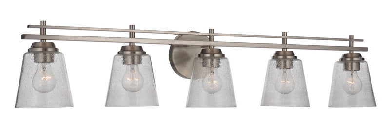 Craftmade 19642BNK5 Five Light Vanity, Brushed Polished Nickel