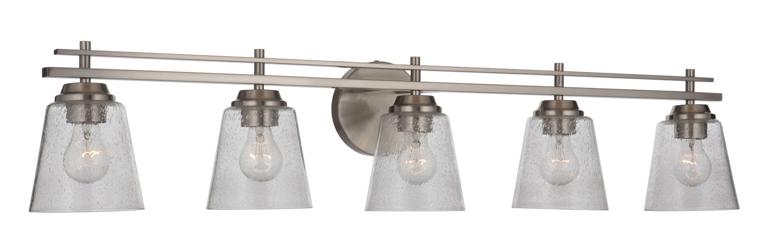 Craftmade 19642BNK5 Five Light Vanity, Brushed Polished Nickel