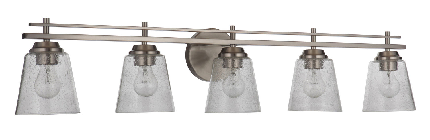 Craftmade 19642BNK5 Five Light Vanity, Brushed Polished Nickel