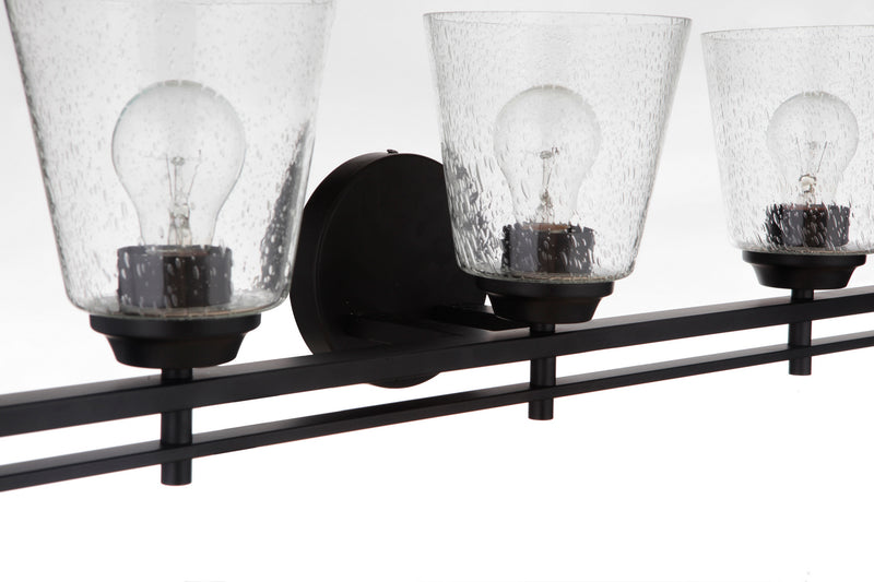 Craftmade 19642FB5 Five Light Vanity, Flat Black