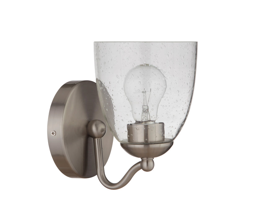 Craftmade 19906BNK1 One Light Wall Sconce, Brushed Polished Nickel