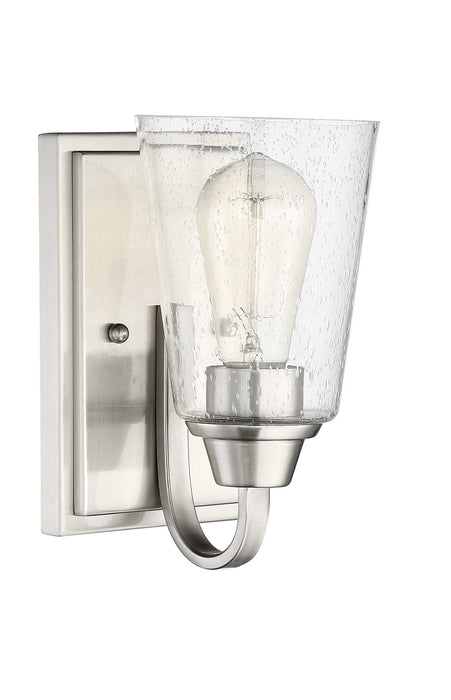 Craftmade 41901-BNK-CS One Light Wall Sconce, Brushed Polished Nickel