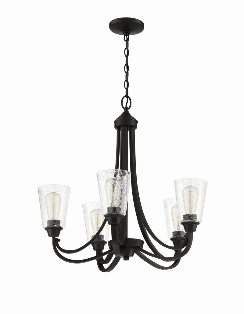 Craftmade 41925-ESP-CS Five Light Chandelier, Espresso