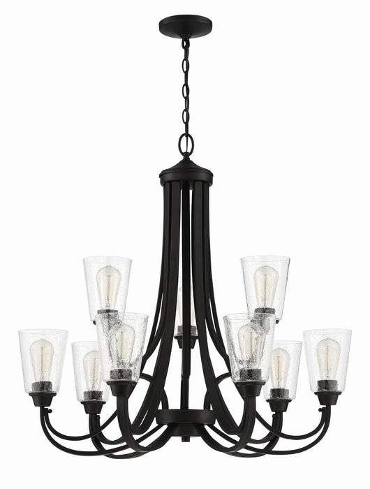 Craftmade 41929-ESP-CS Nine Light Chandelier, Espresso