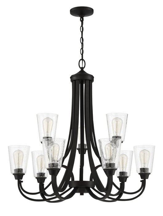 Craftmade 41929-ESP-CS Nine Light Chandelier, Espresso