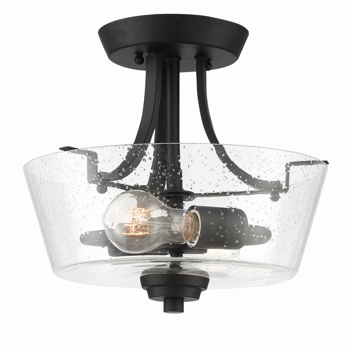 Craftmade 41952-ESP-CS Two Light Semi Flush Mount Convertible, Espresso