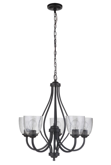 Craftmade 49925-ESP Five Light Chandelier, Espresso