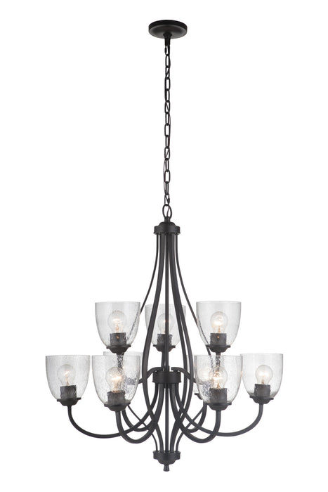Craftmade 49929-ESP Nine Light Chandelier, Espresso