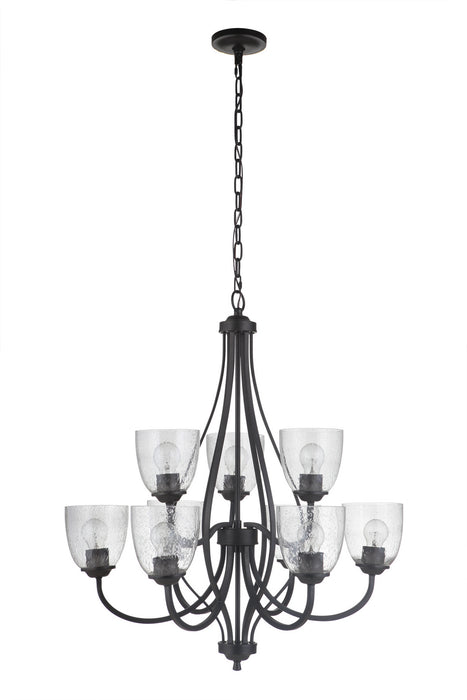 Craftmade 49929-ESP Nine Light Chandelier, Espresso