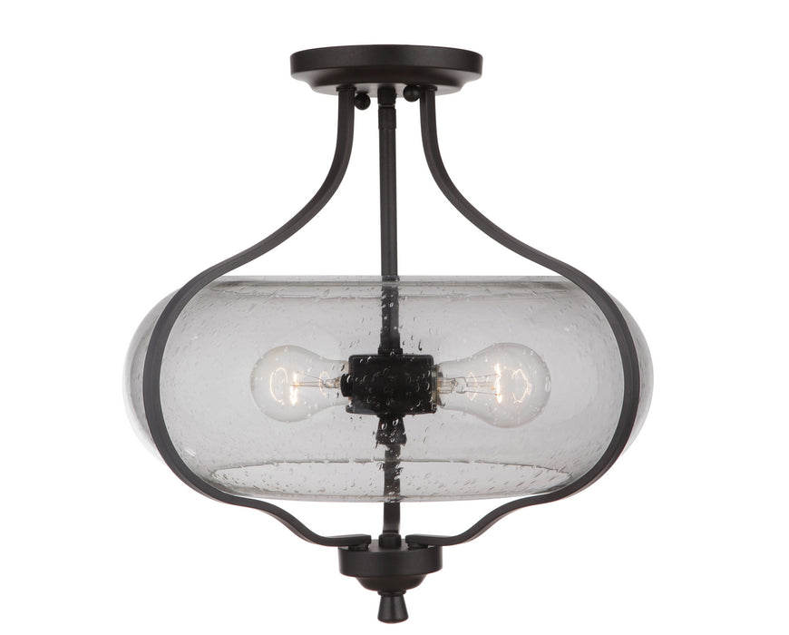 Craftmade 49952-ESP Two Light Semi Flush Mount, Espresso