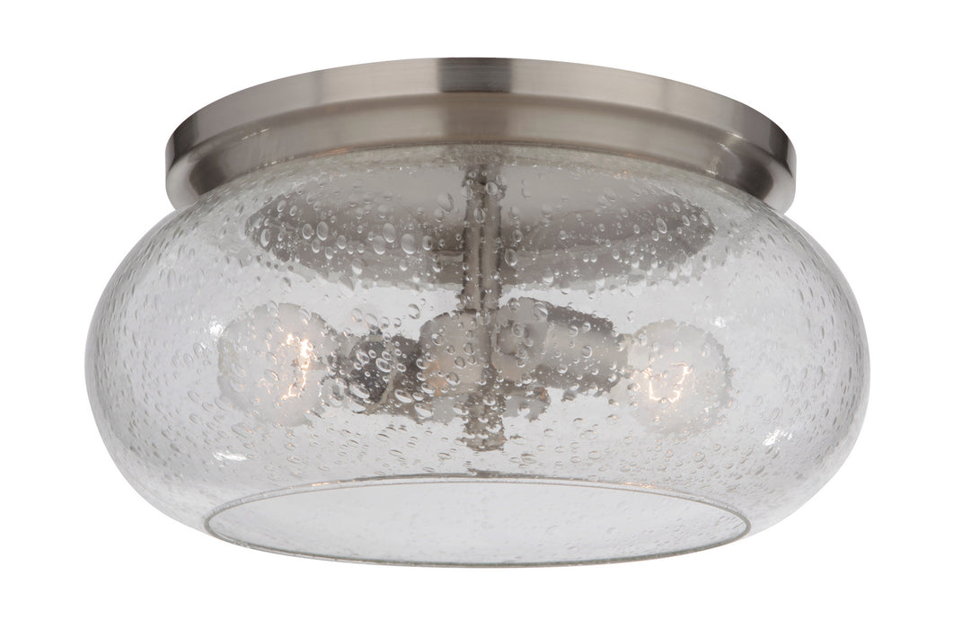 Craftmade 49982-BNK Two Light Flushmount, Brushed Polished Nickel