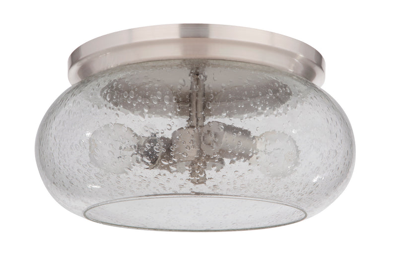 Craftmade 49982-BNK Two Light Flushmount, Brushed Polished Nickel