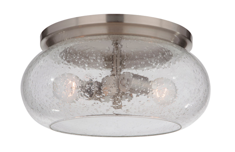 Craftmade 49982-BNK Two Light Flushmount, Brushed Polished Nickel