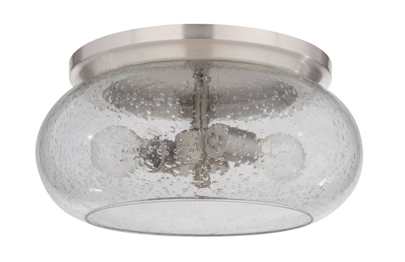 Craftmade 49982-BNK Two Light Flushmount, Brushed Polished Nickel