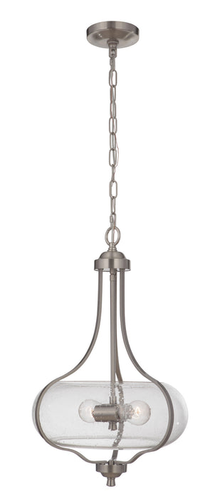 Craftmade 49992-BNK Two Light Pendant, Brushed Polished Nickel
