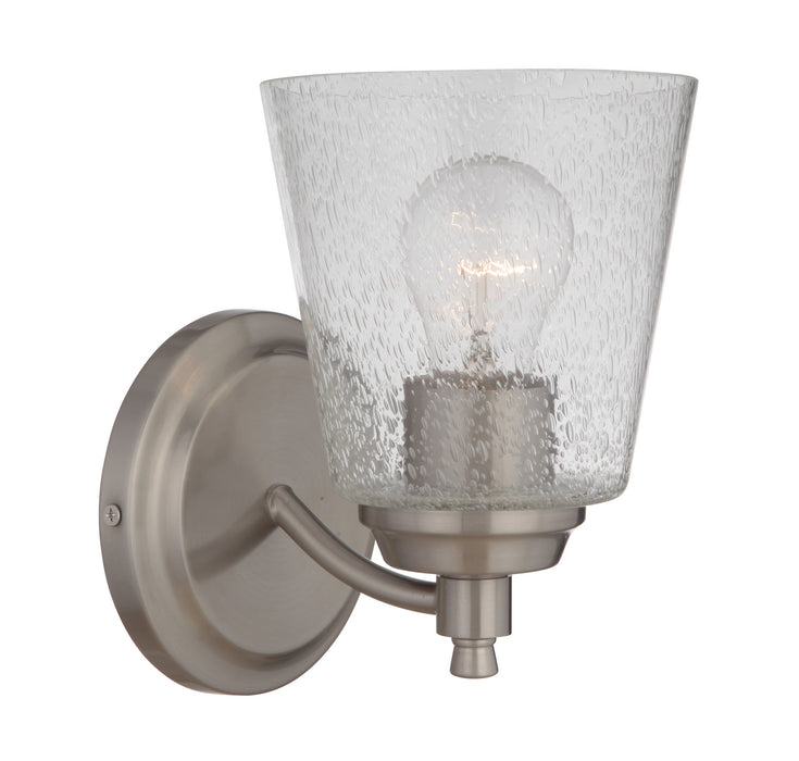 Craftmade 50201-BNK One Light Wall Sconce, Brushed Polished Nickel