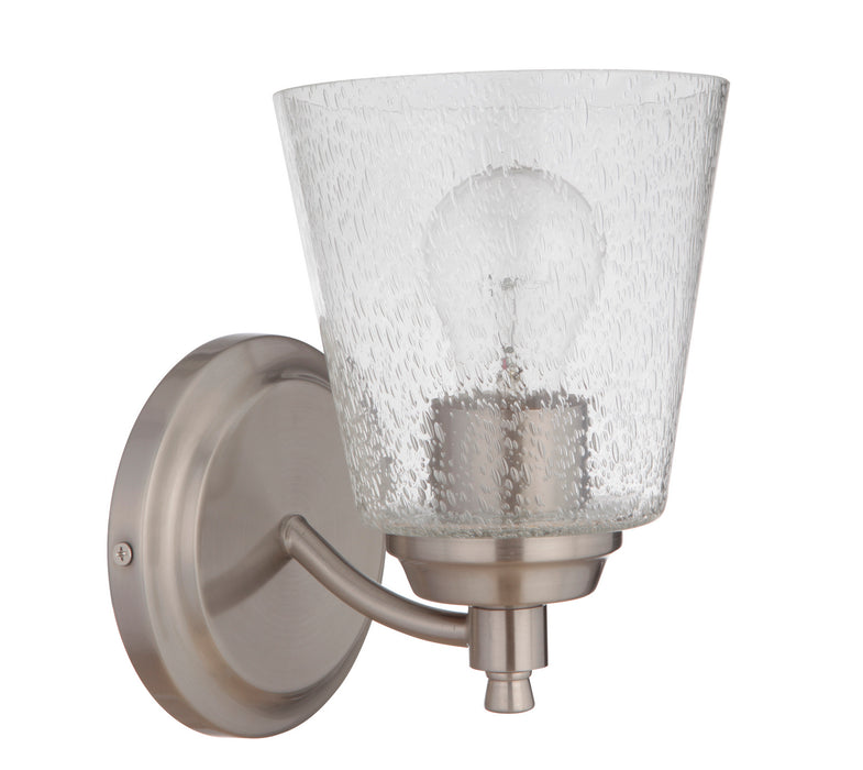 Craftmade 50201-BNK One Light Wall Sconce, Brushed Polished Nickel