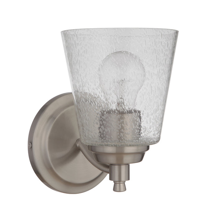 Craftmade 50201-BNK One Light Wall Sconce, Brushed Polished Nickel