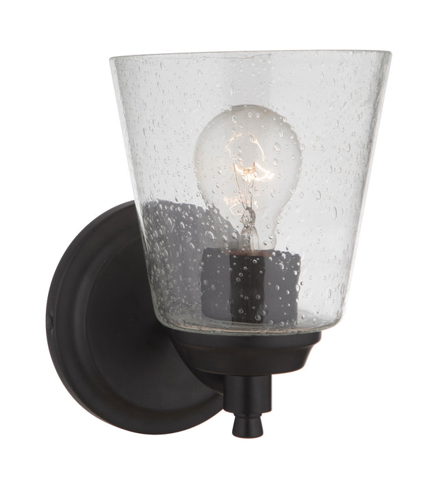 Craftmade 50201-FB One Light Wall Sconce, Flat Black
