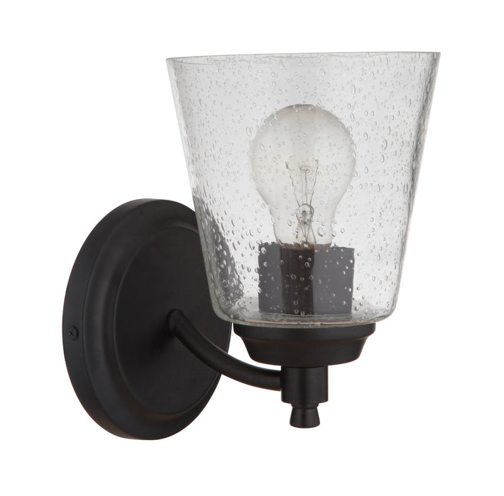 Craftmade 50201-FB One Light Wall Sconce, Flat Black