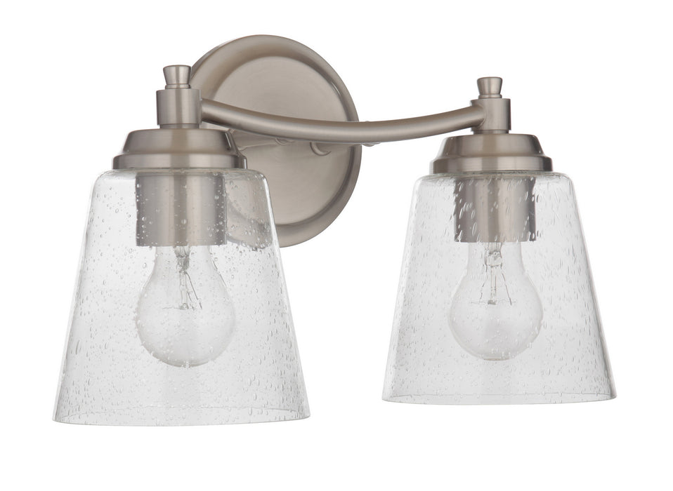 Craftmade 50202-BNK Two Light Vanity, Brushed Polished Nickel