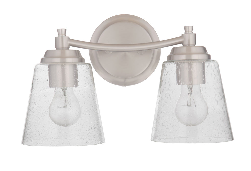 Craftmade 50202-BNK Two Light Vanity, Brushed Polished Nickel