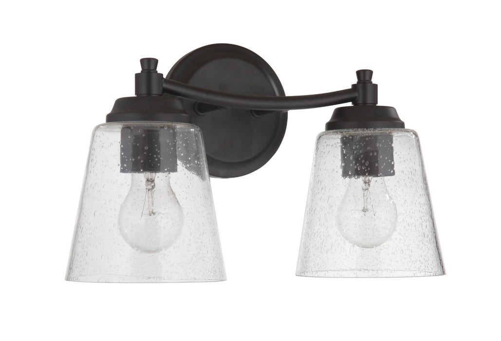 Craftmade 50202-FB Two Light Vanity, Flat Black