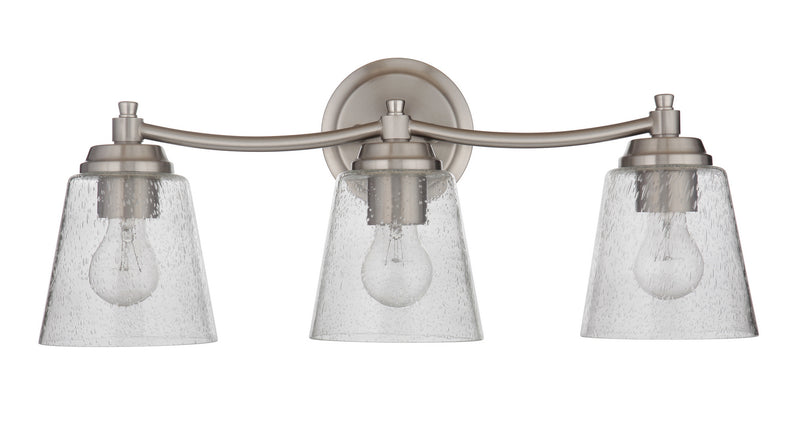 Craftmade 50203-BNK Three Light Vanity, Brushed Polished Nickel