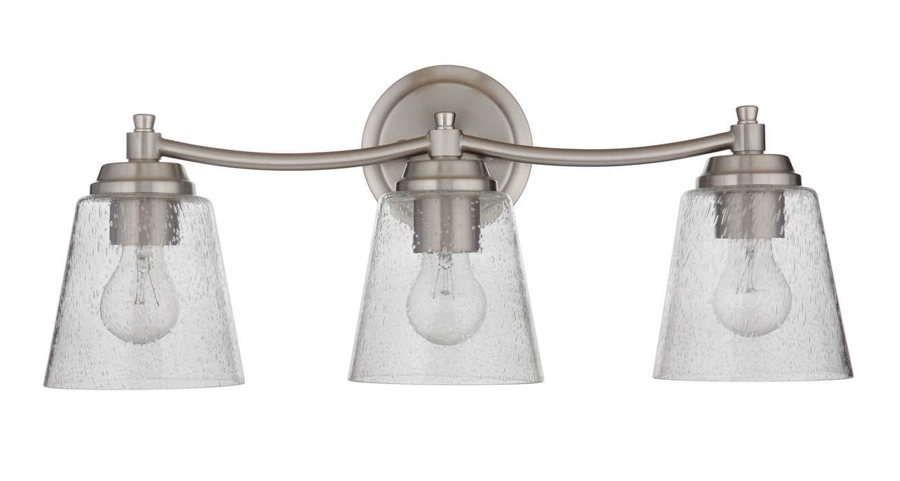 Craftmade 50203-BNK Three Light Vanity, Brushed Polished Nickel