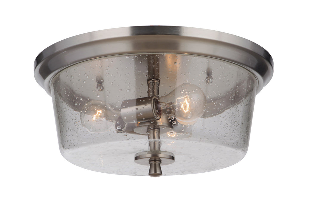Craftmade 50283-BNK Three Light Flushmount, Brushed Polished Nickel