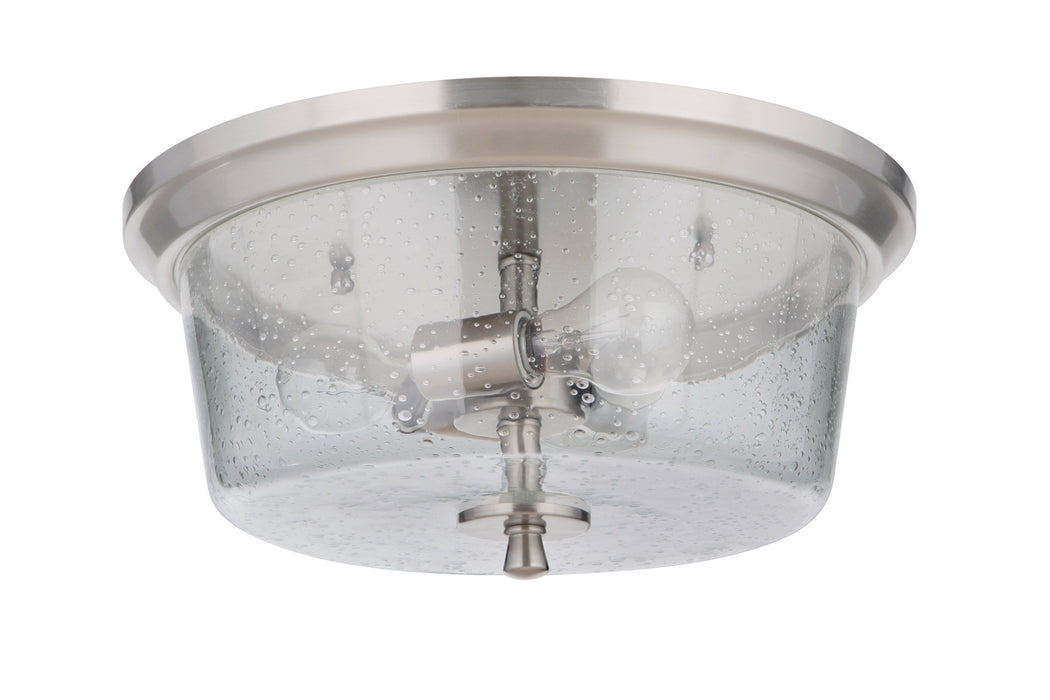 Craftmade 50283-BNK Three Light Flushmount, Brushed Polished Nickel