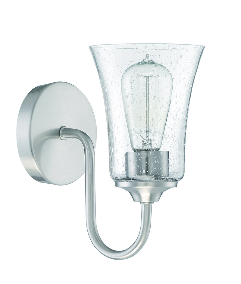 Craftmade 50401-BNK One Light Wall Sconce, Brushed Polished Nickel