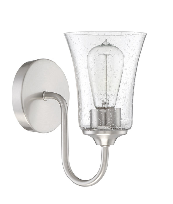 Craftmade 50401-BNK One Light Wall Sconce, Brushed Polished Nickel