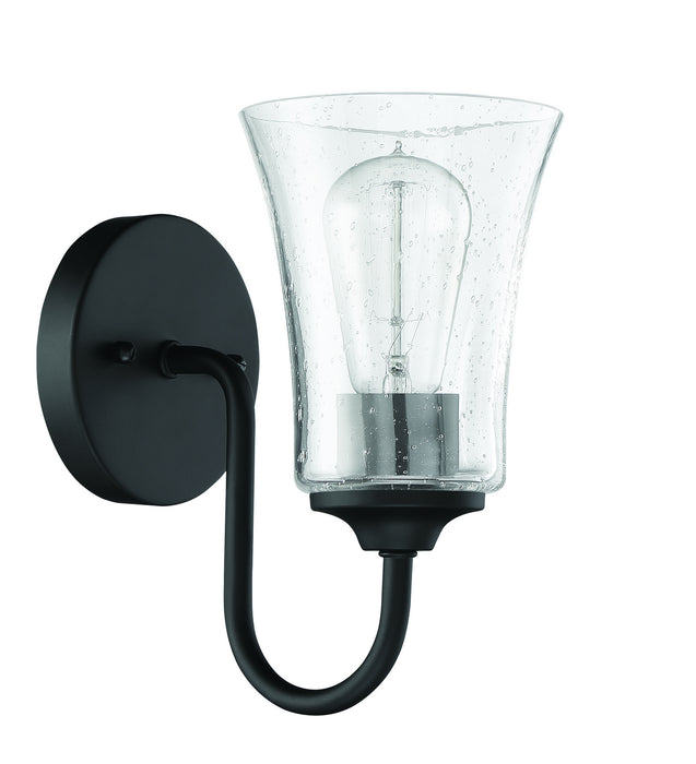 Craftmade 50401-FB One Light Wall Sconce, Flat Black