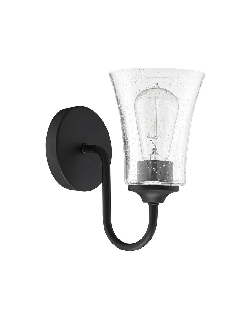 Craftmade 50401-FB One Light Wall Sconce, Flat Black