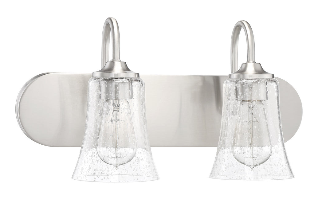 Craftmade 50402-BNK Two Light Vanity, Brushed Polished Nickel