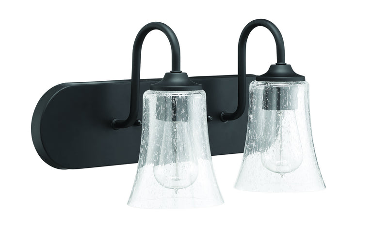 Craftmade 50402-FB Two Light Vanity, Flat Black